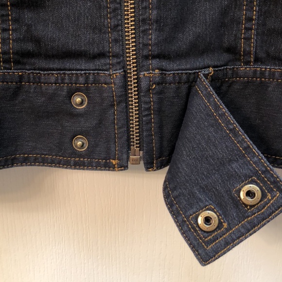 Stretch Denim Bomber Jacket - Picture 5 of 8